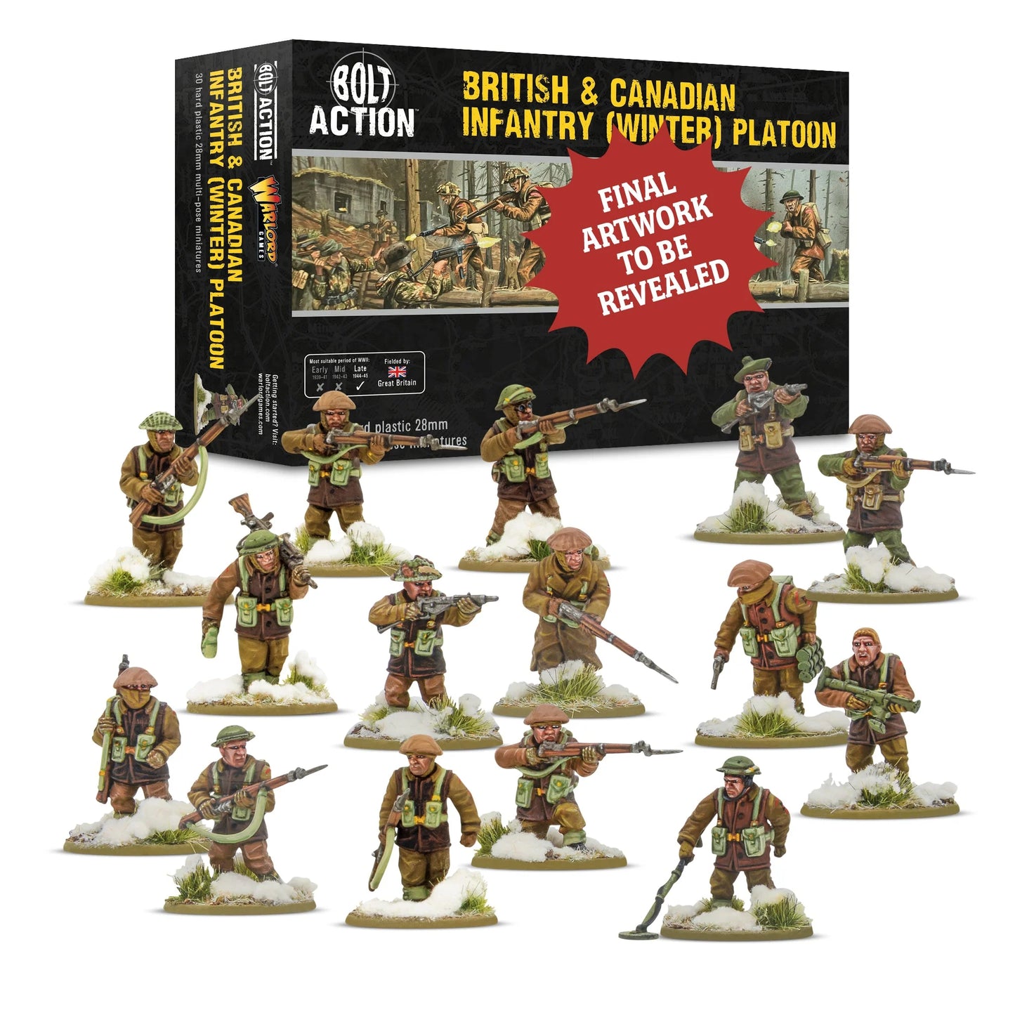 British & Canadian Infantry (Winter) Platoon (Box)