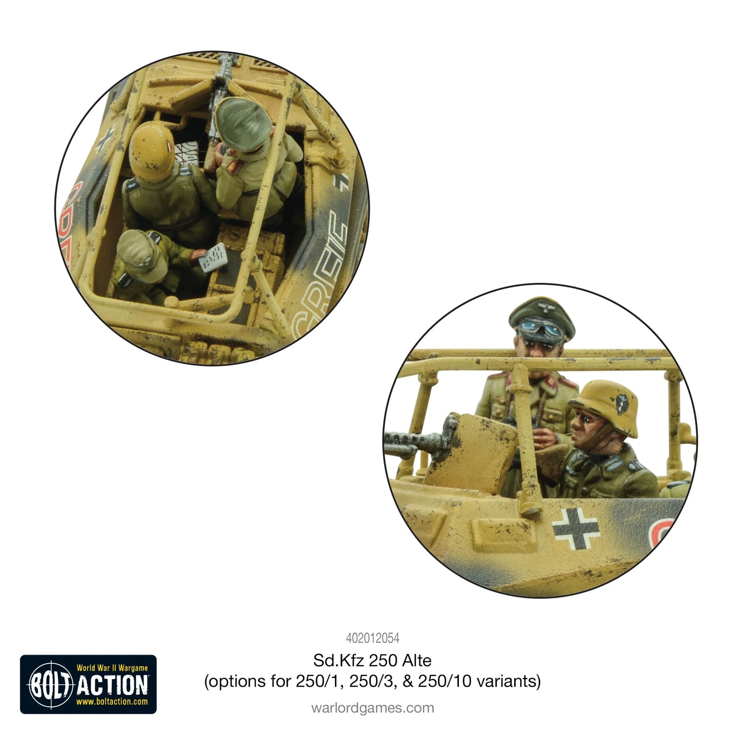 Sd.Kfz 250 (Alte) half-track (options to make 250/1, 250/3 or 250/10 variants) (Box)