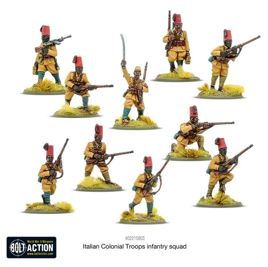 Italian Colonial Troops Infantry Section (Extra Small Box)
