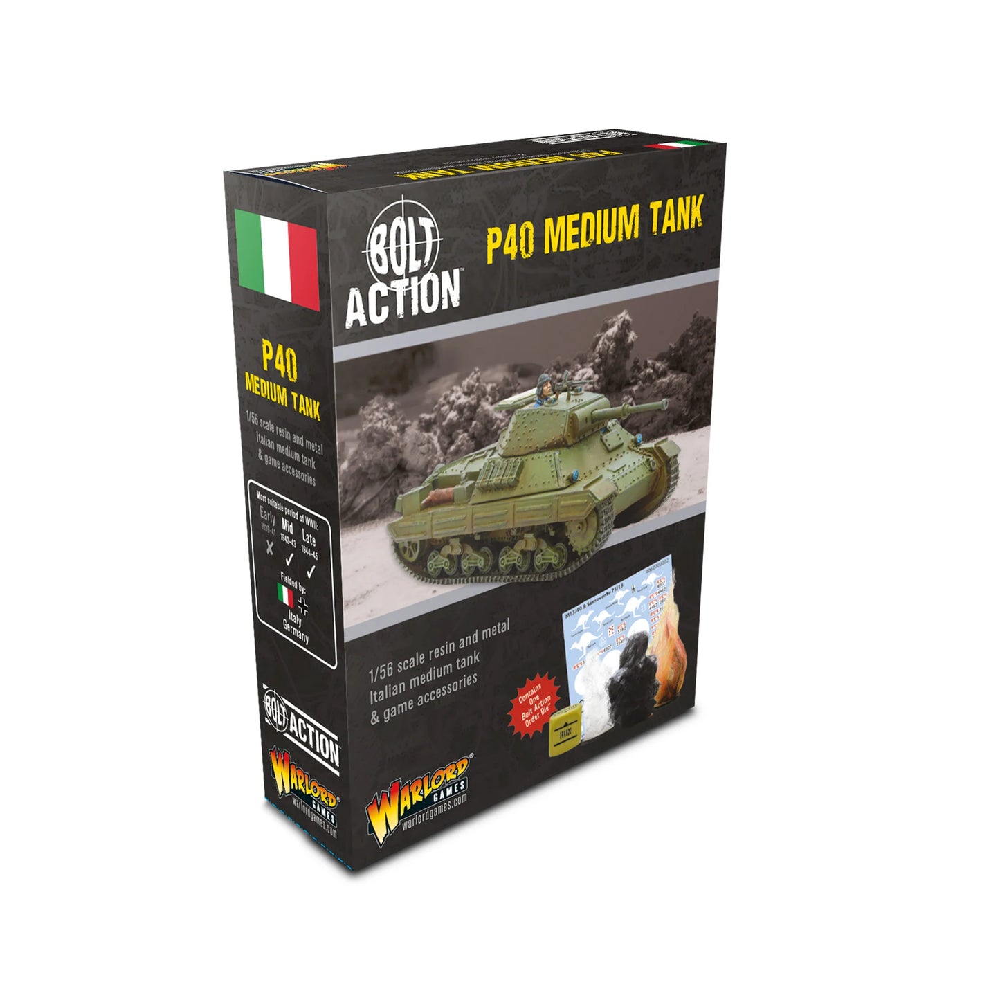 Italian P40 Medium Tank (Resin) (Pre-Order 8/8/26)