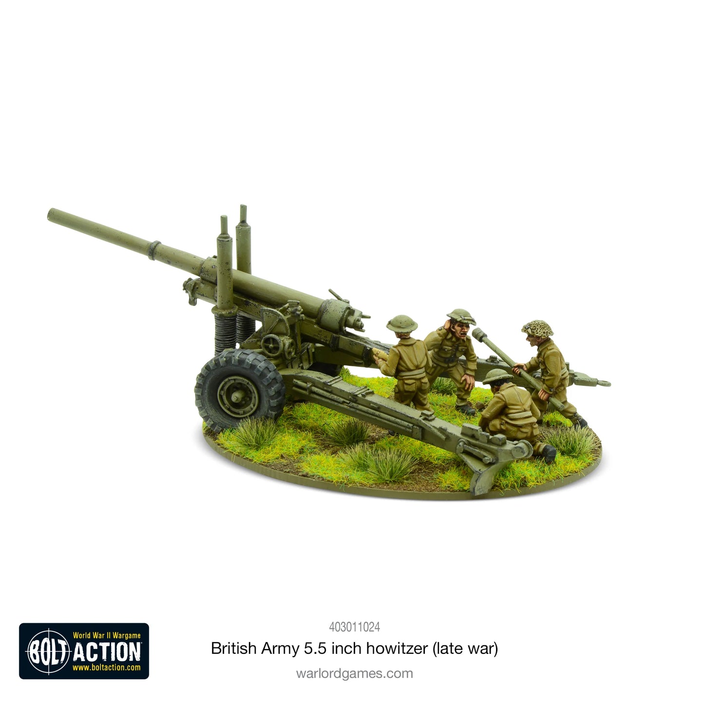 British Army 5.5 inch Howitzer (Late War) (Blister)