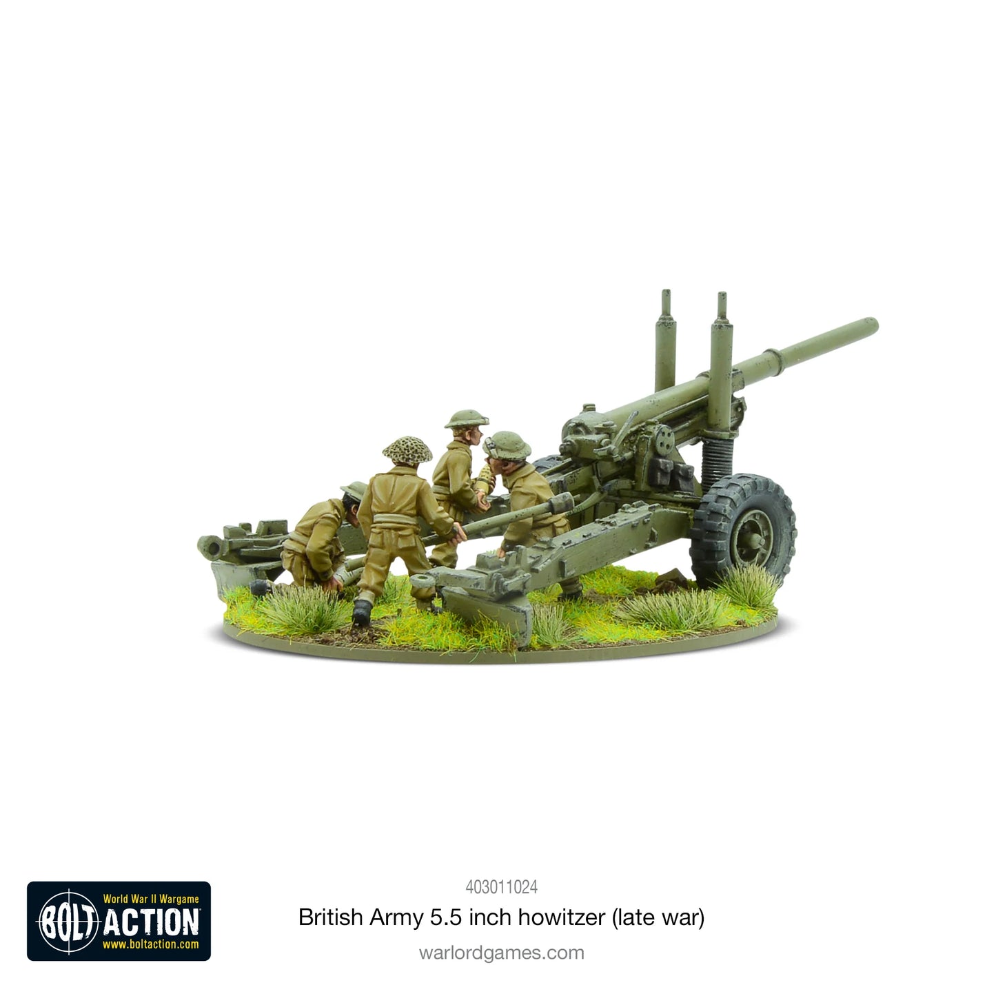 British Army 5.5 inch Howitzer (Late War) (Blister)