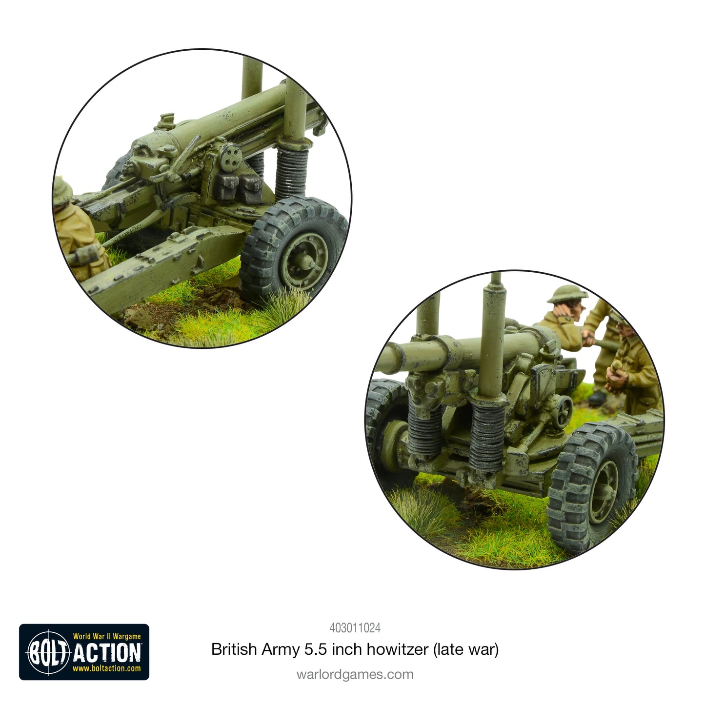 British Army 5.5 inch Howitzer (Late War) (Blister)