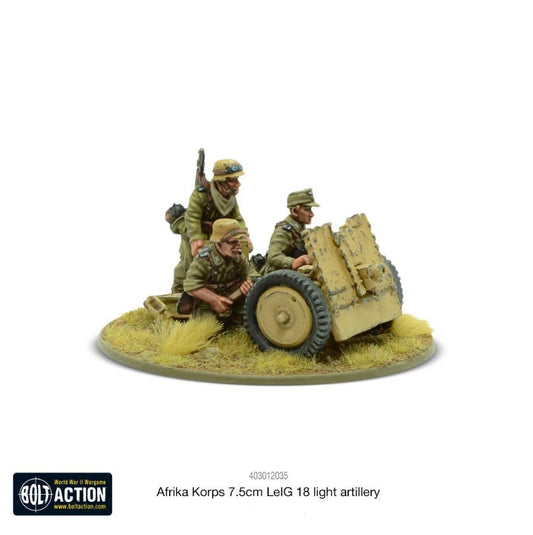 Afrika Korps 7.5cm LeIG 18 Light Artillery (Blister)