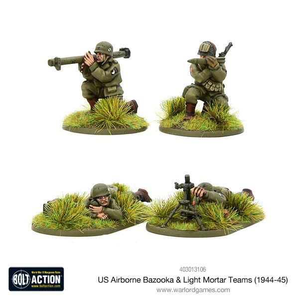 US Airborne Bazooka & light mortar teams (1944-45) (Blister)