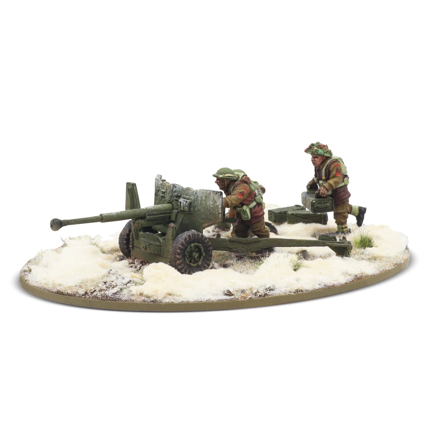 6 pdr anti-tank gun with British infantry (winter) crew (Pre-Order)
