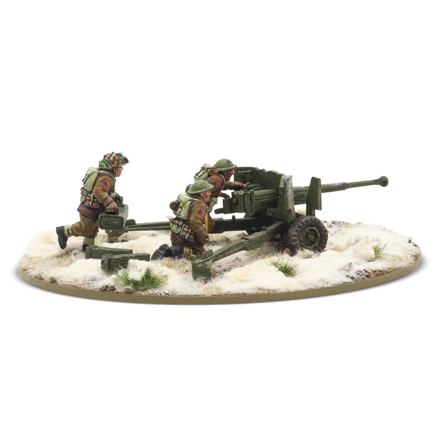 6 pdr anti-tank gun with British infantry (winter) crew (Pre-Order)
