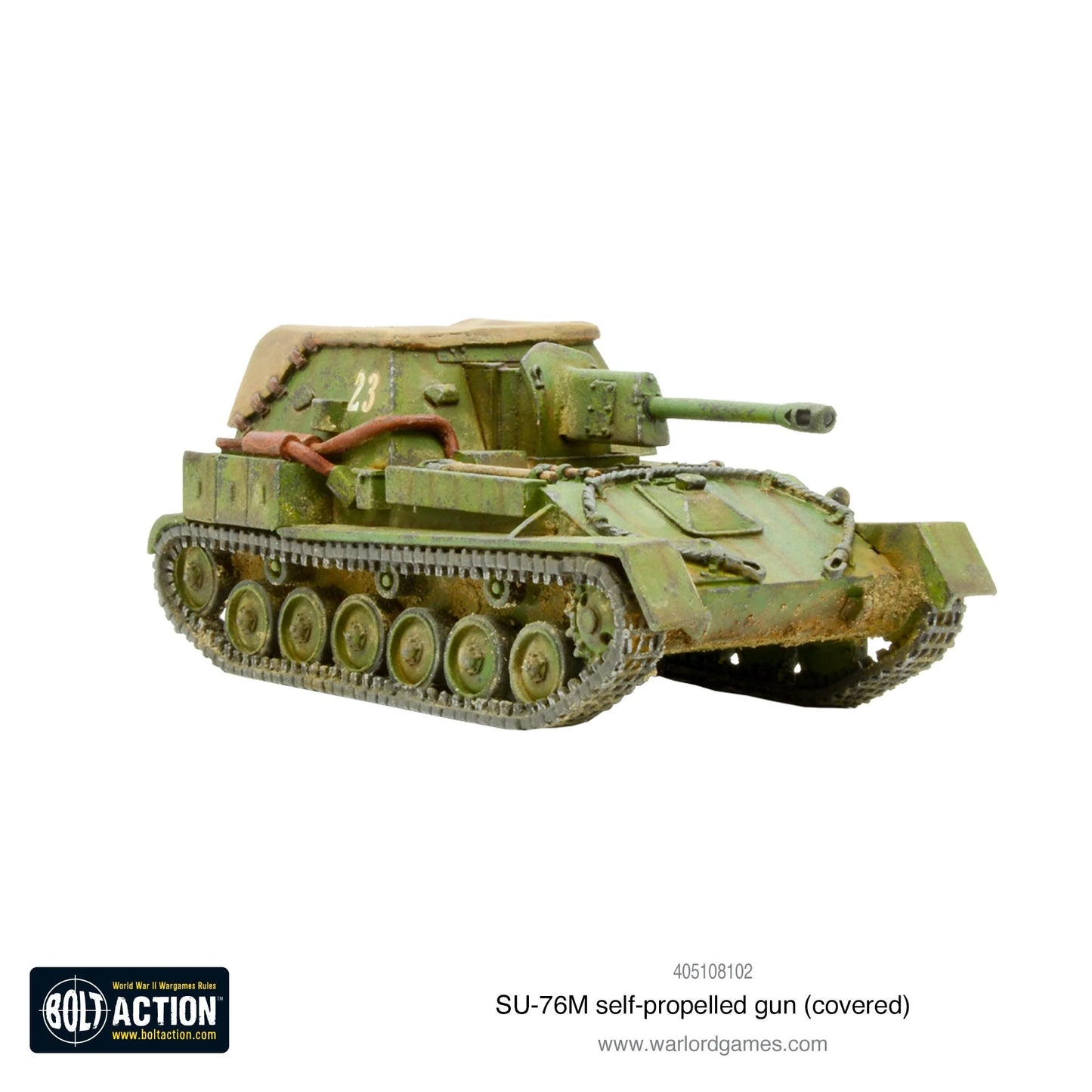 SU-76M self-propelled gun (covered) (Pack)