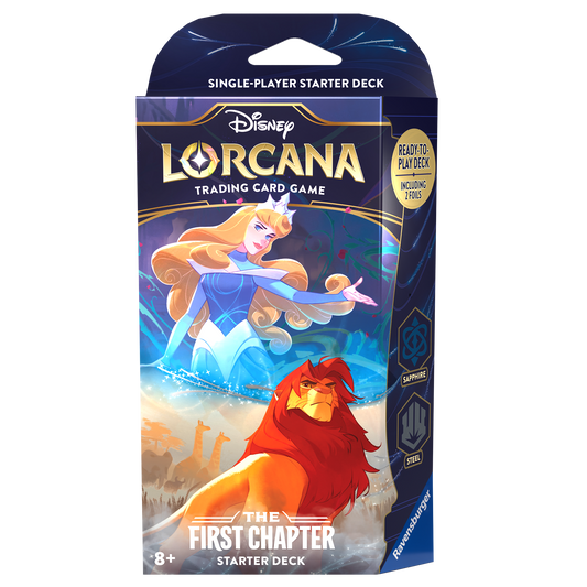 Disney Lorcana TCG: The First Chapter - Starter Deck Sapphire/Steel (Pre-Order 1/6/24)