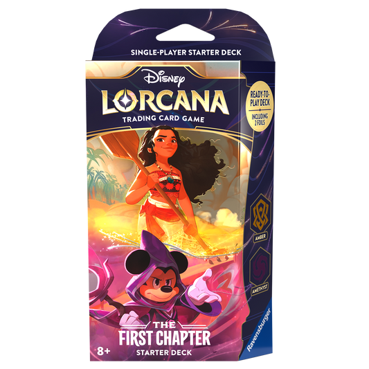 Disney Lorcana TCG: The First Chapter - Starter Deck Amber/Amethyst (Pre-Order 1/6/24)