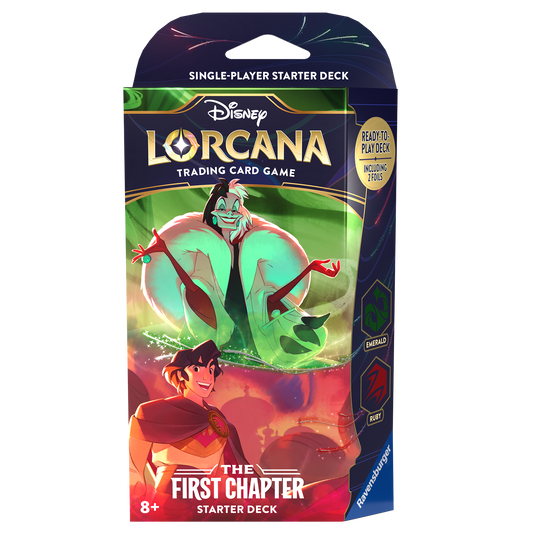 Disney Lorcana TCG: The First Chapter - Starter Deck Emerald/Ruby (Pre-Order 1/6/24)
