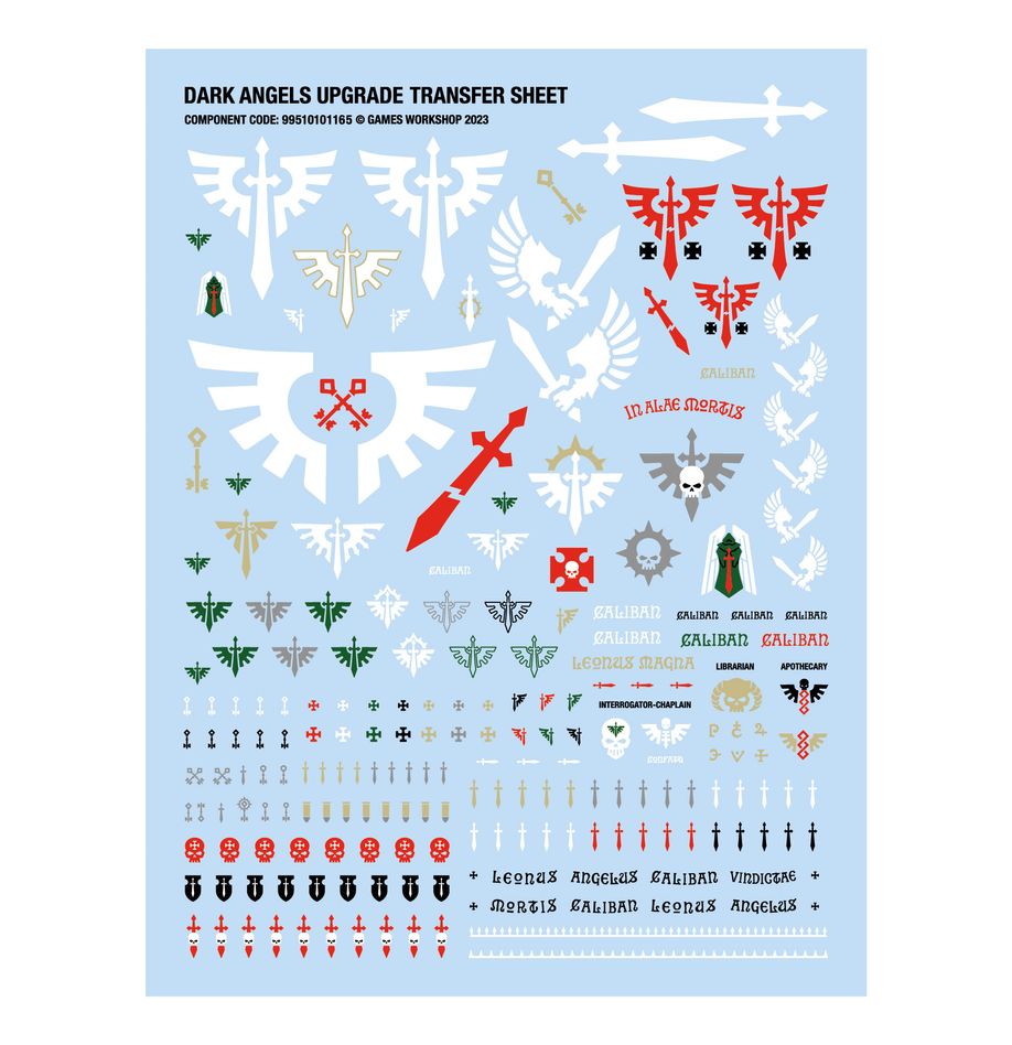 Dark Angels Upgrades And Transfers