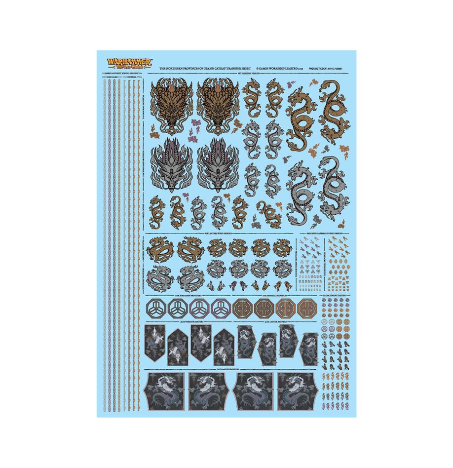 The Northern Provinces of Grand Cathay Transfer Sheet (Pre-Order 06/9/25)