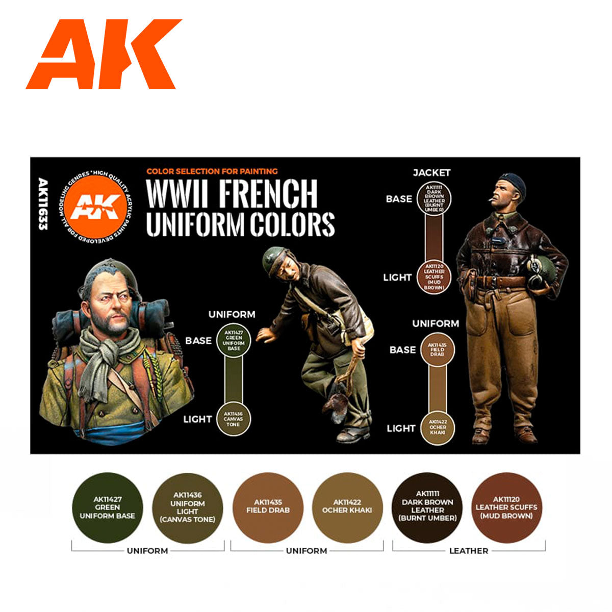 French Uniform Colors 3G Set