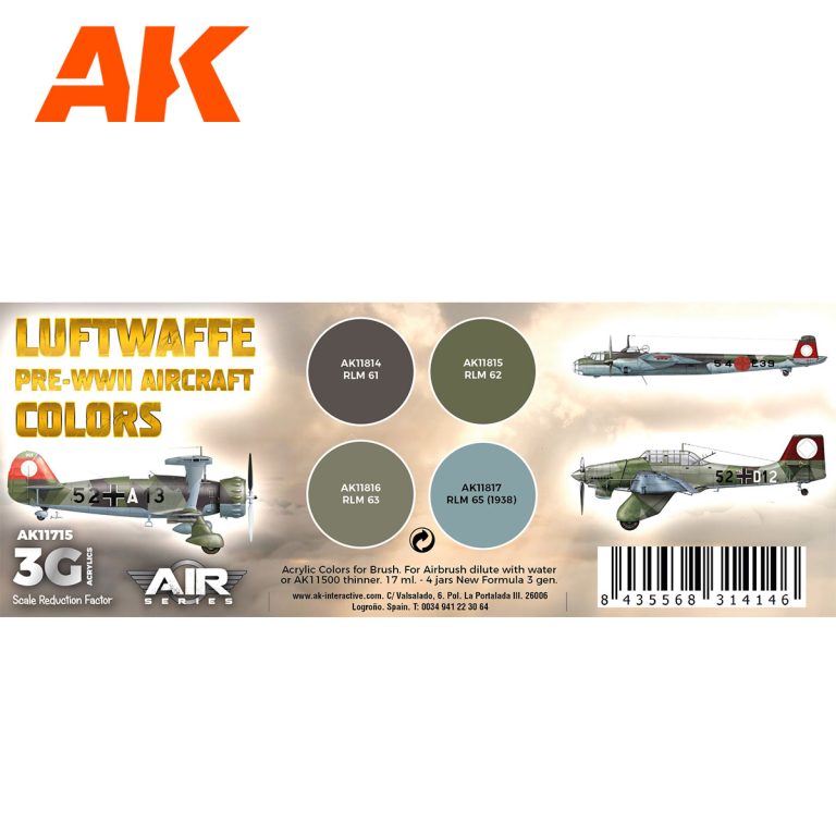 Luftwaffe Pre-WWII Aircraft Colors SET 3G