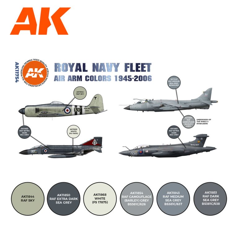 RN Fleet Air Arm Aircraft Colors 1945-2010 SET 3G