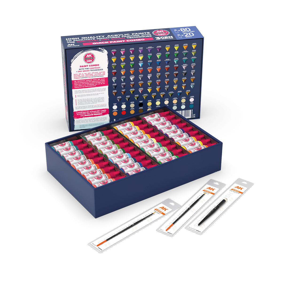 AK Quick Gen Paint Set 100 Colours