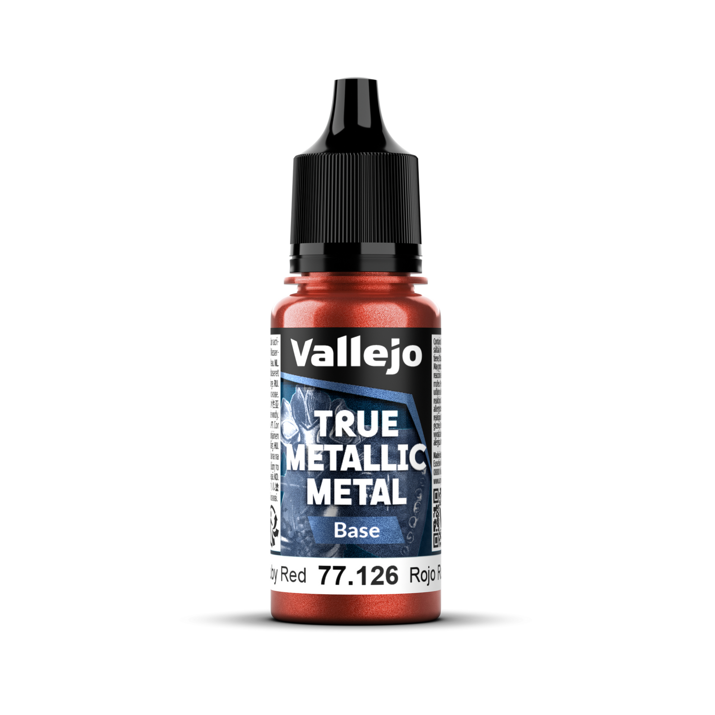 Vallejo True Metallic Metal Base Ruby Red 18 ml