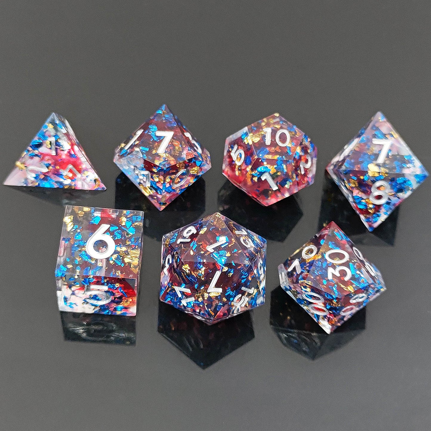 D&D Dice Set Sharp Edge - Arcane Opus (White)