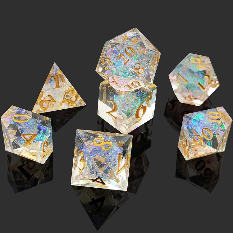 D&D Dice Set Sharp Edge - Arkenstone (Gold)