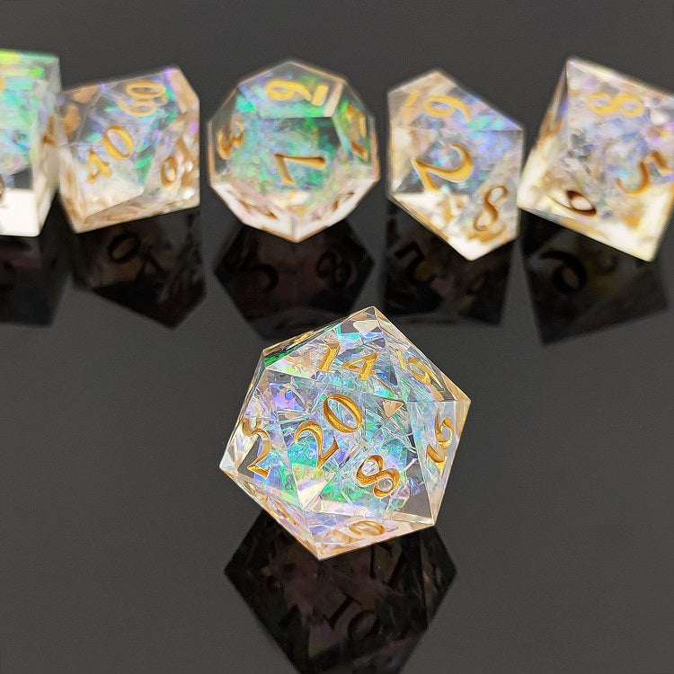 D&D Dice Set Sharp Edge - Arkenstone (Gold)