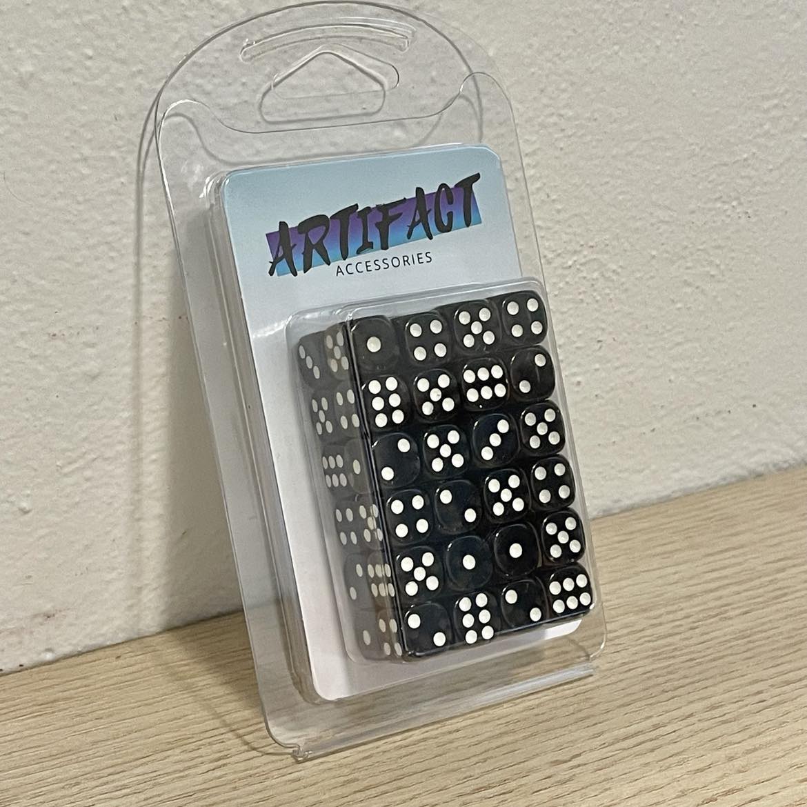 12mm Dice Transparent Black (48)