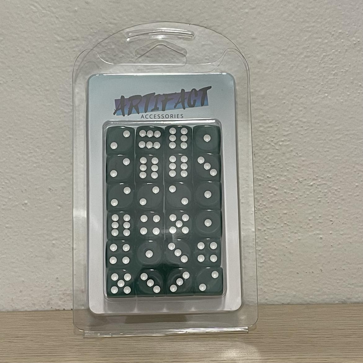 16mm Dice Transparent Dark Green