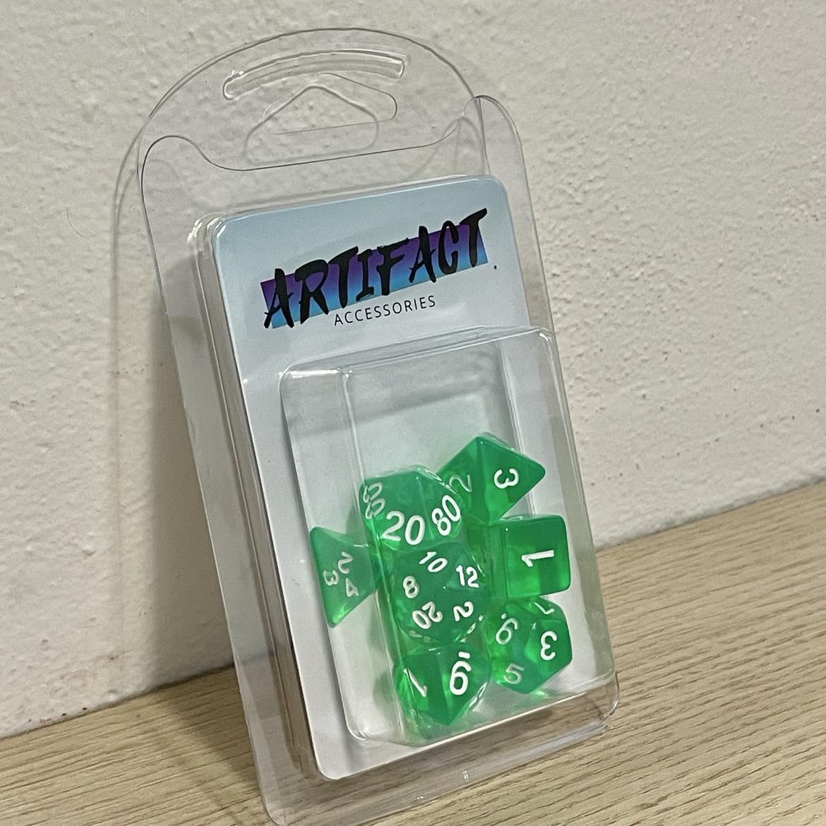 RPG Dice Transparent Green