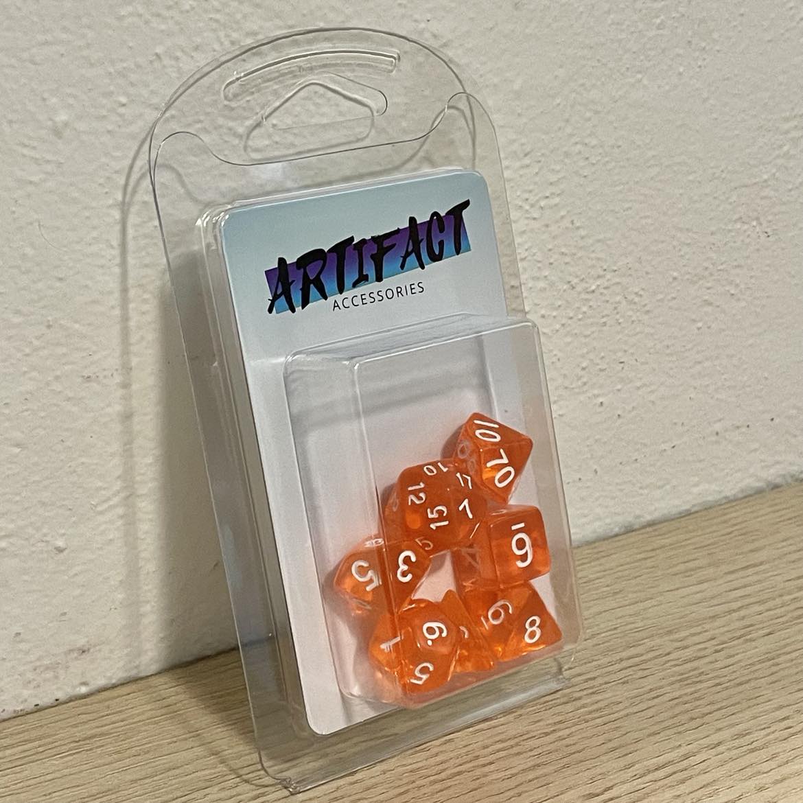 RPG Dice Transparent Orange