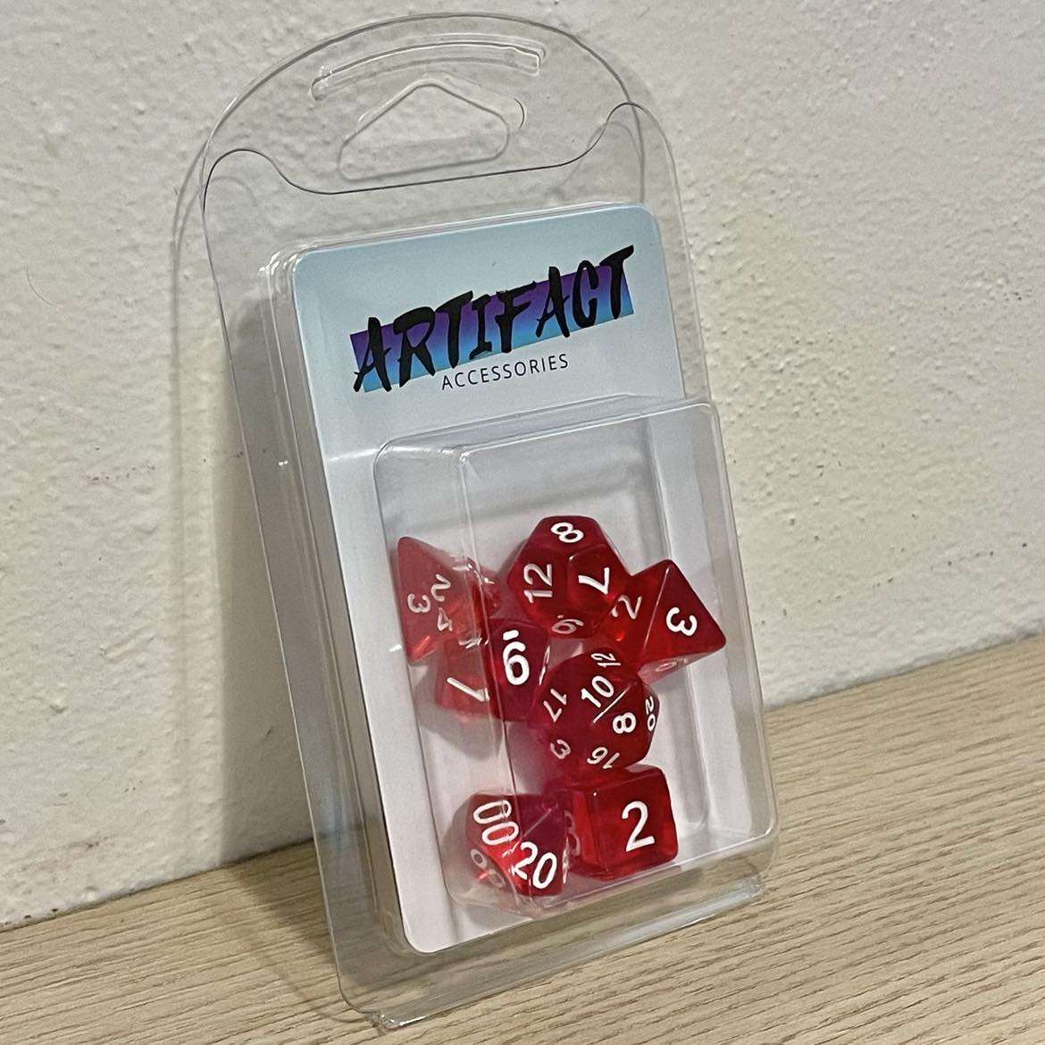 RPG Dice Transparent Red