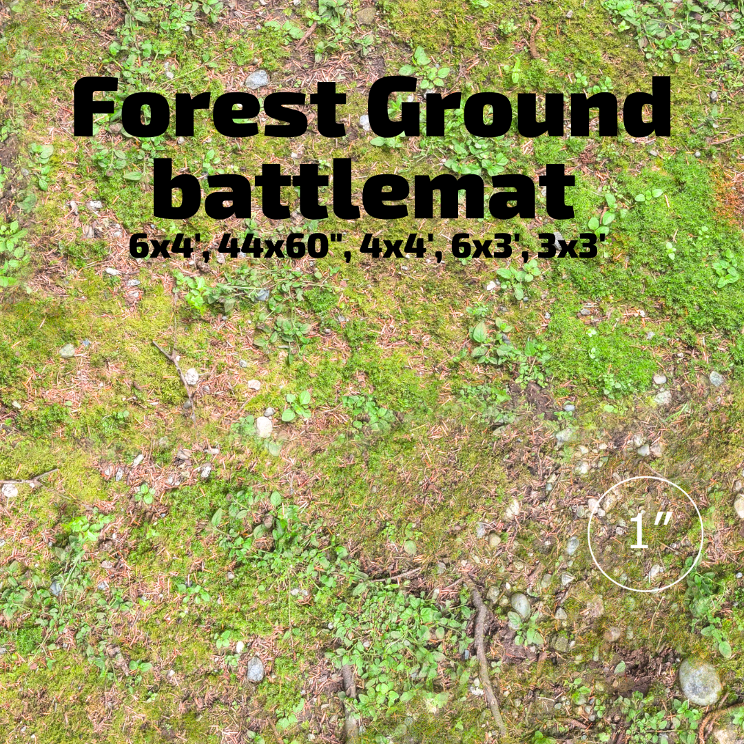 6' x 3' Forest Ground Battlemat