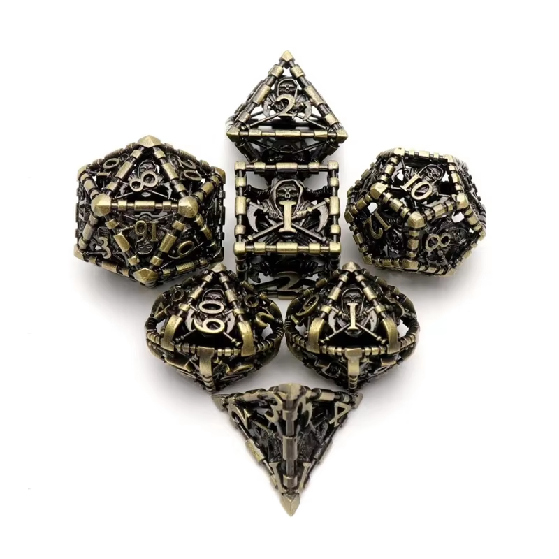 D&D Dice Set Metal Reaper - Bronze