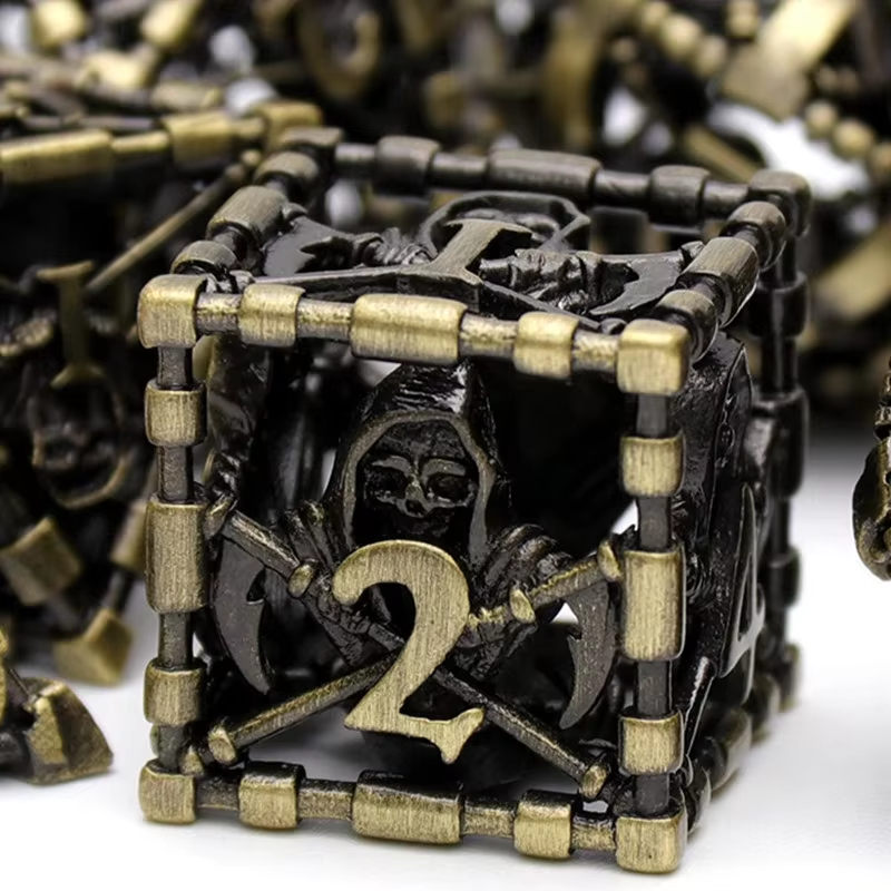 D&D Dice Set Metal Reaper - Bronze