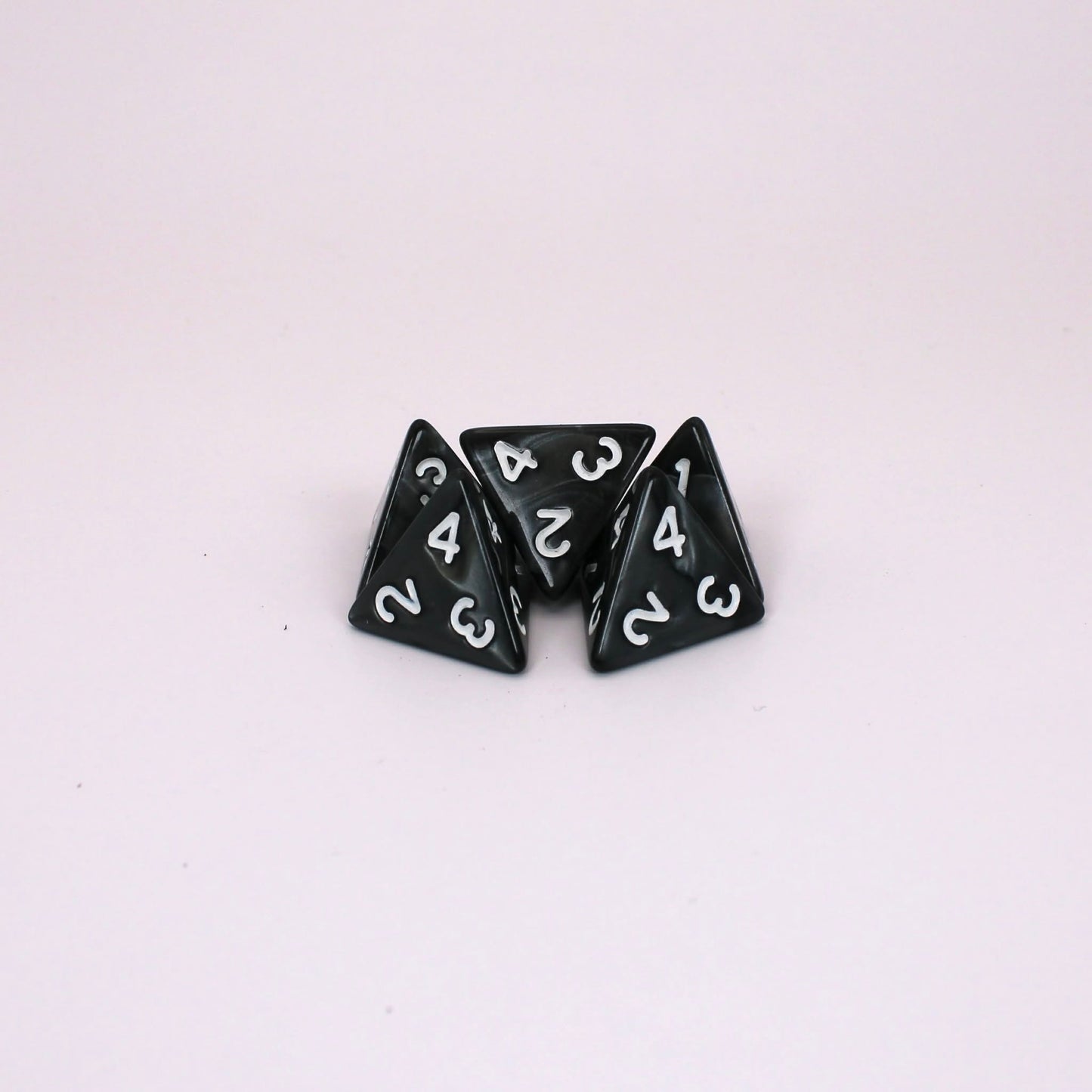 D4s (5) Pearl Black dice