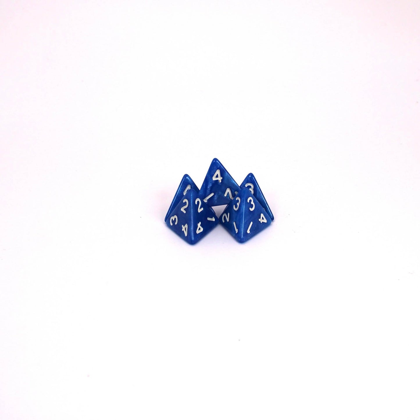 D4s (5) Pearl Blue dice