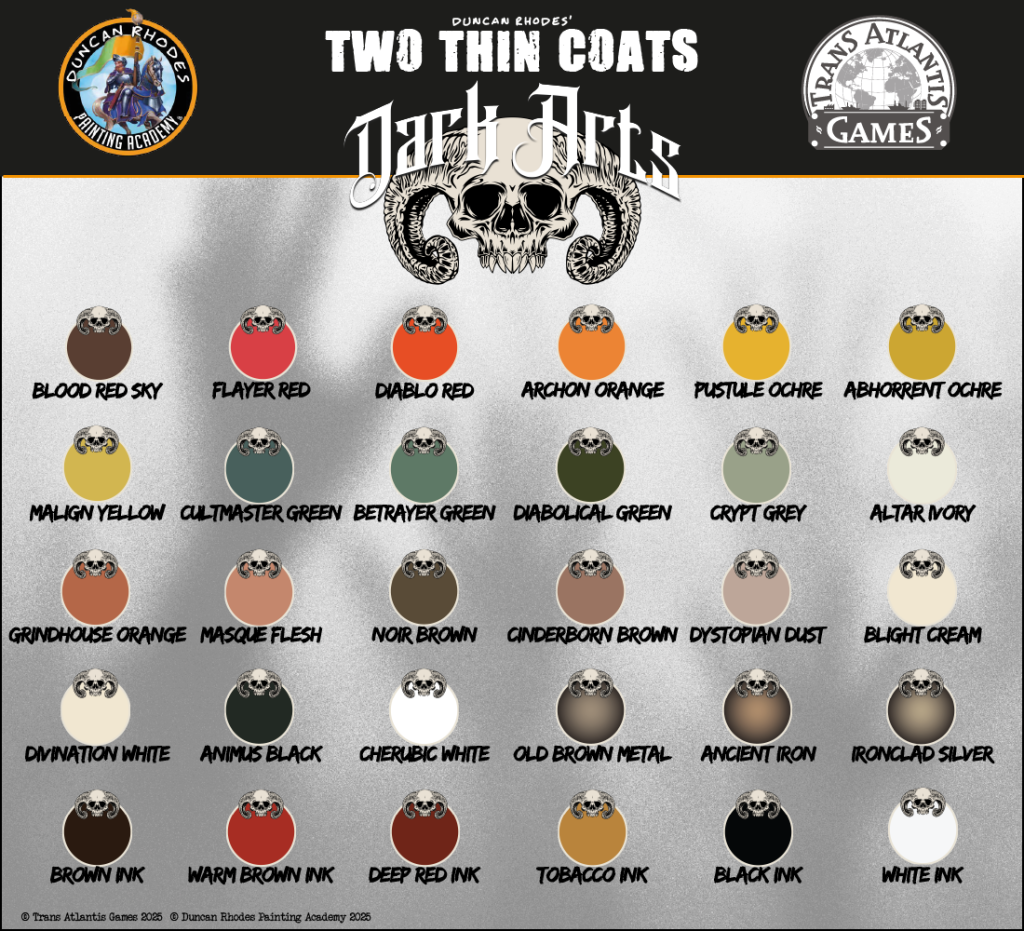 Two Thin Coats - Dark Arts - Grimdark Paint Set