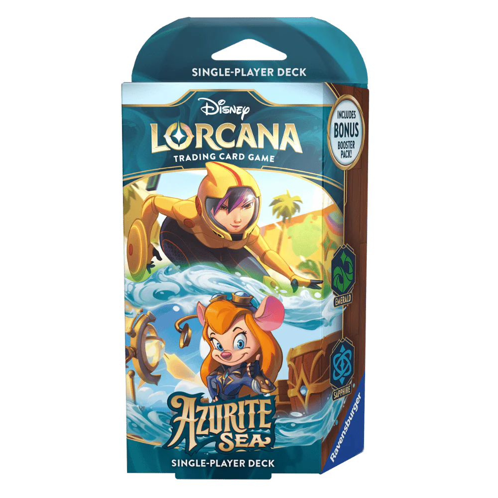 Lorcana TCG: Azurite Sea Starter Deck Emerald/Sapphire The Combat Company Lorcana TCG: Azurite Sea Starter Deck Emerald/Sapphire The Combat Company