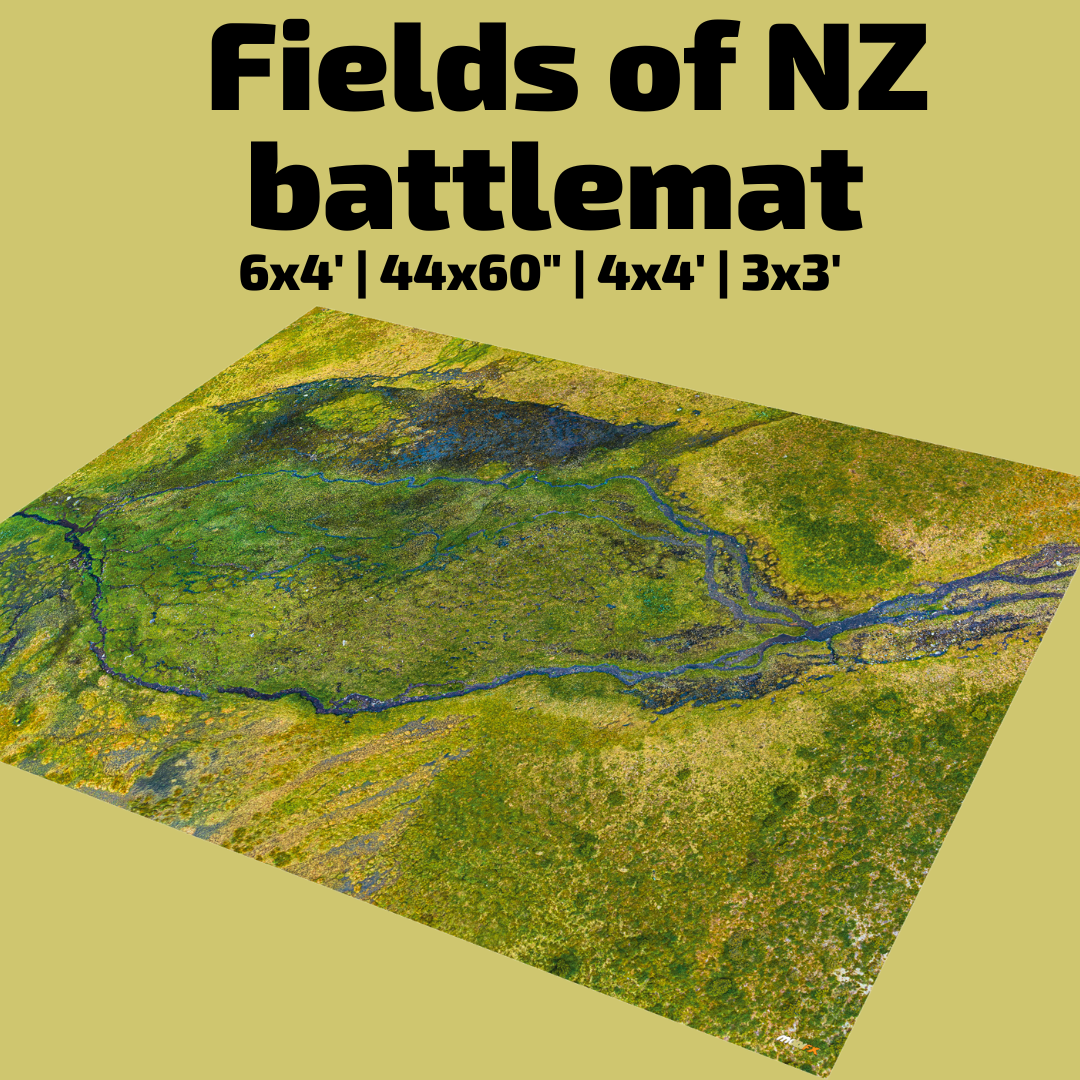 4' x 4' Fields of New Zealand Battlemat
