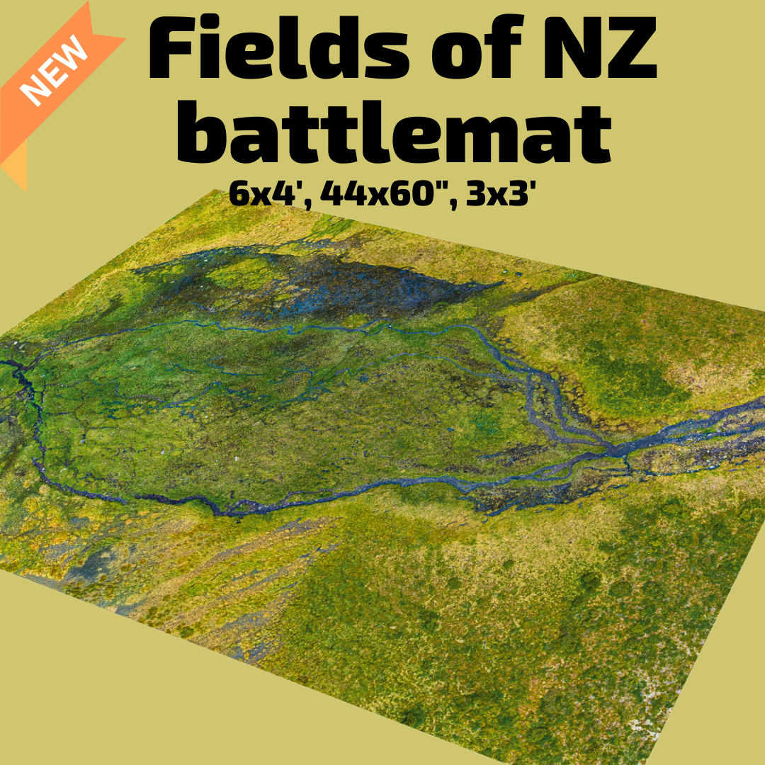 3' x 3' Fields of NZ Battlemat