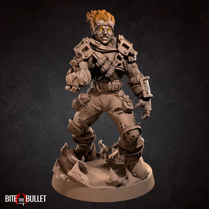 Genasi Artificer Male D&D Miniature