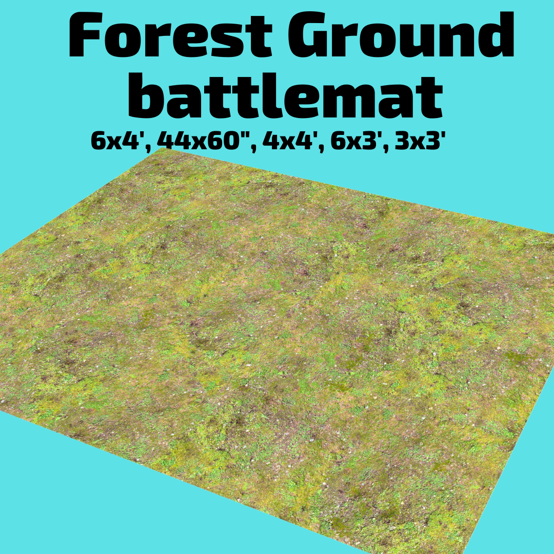 3' x 3' Forest Ground Battlemat