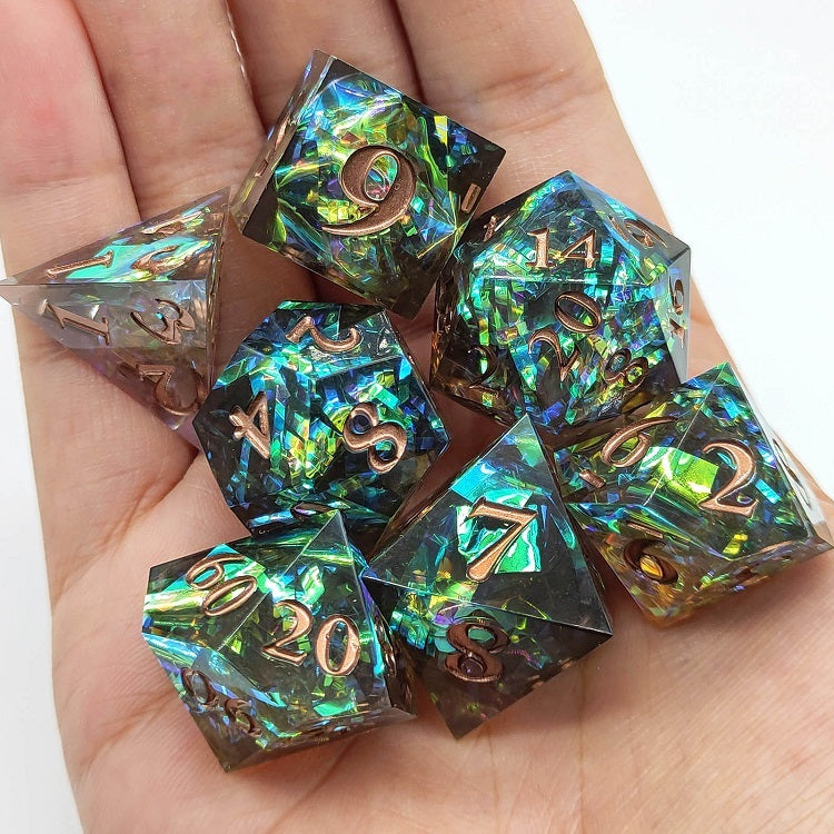 D&D Dice Set Sharp Edge - Forest Celebration