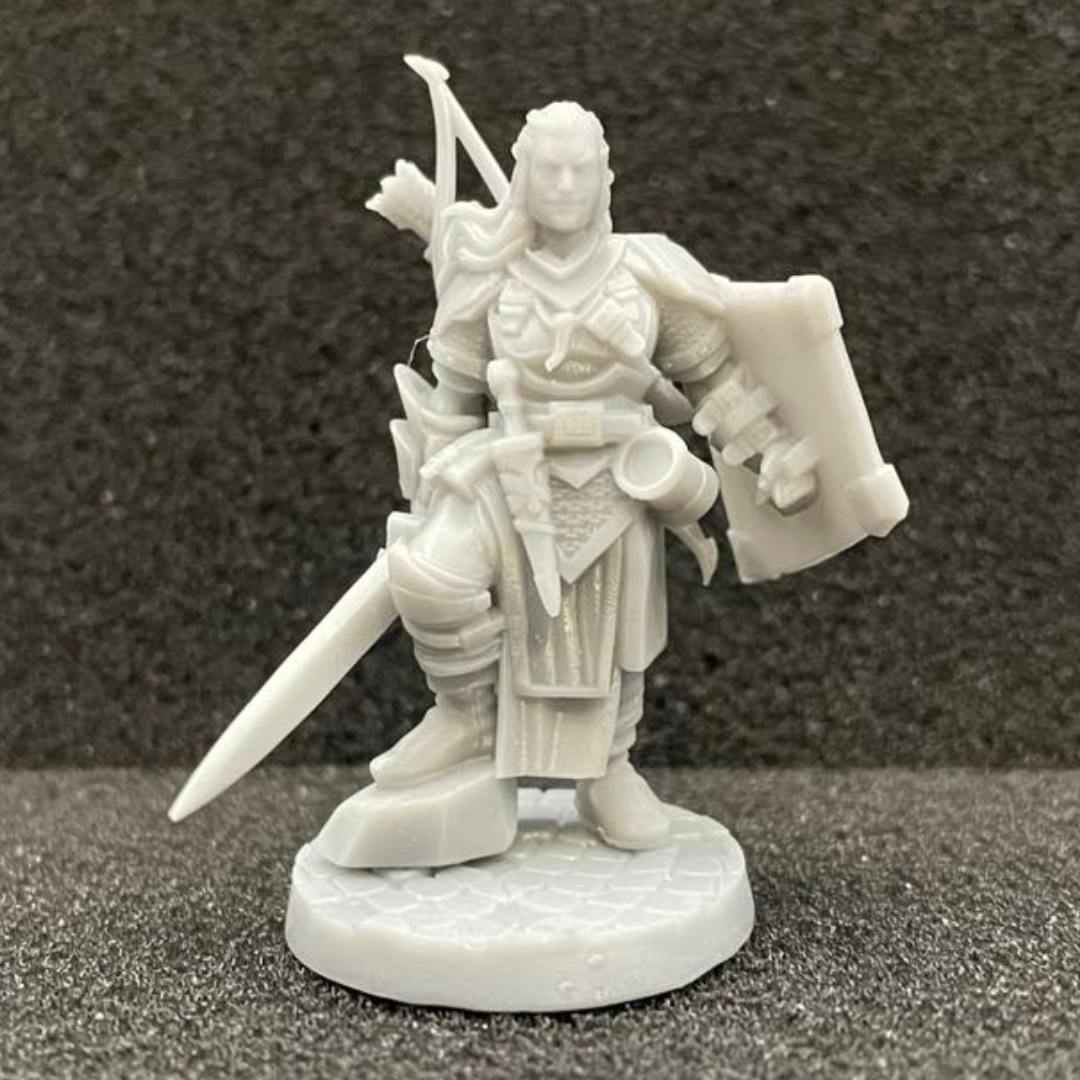 Human Fighter Male (with bow) D&D Miniature