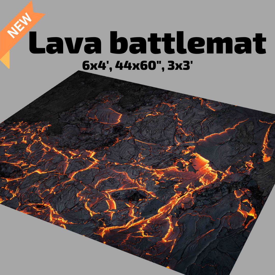 3' x 3' Lava Battlemat