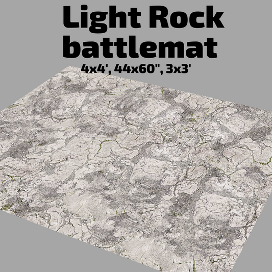 44" x 60" Light Rock Battlemat