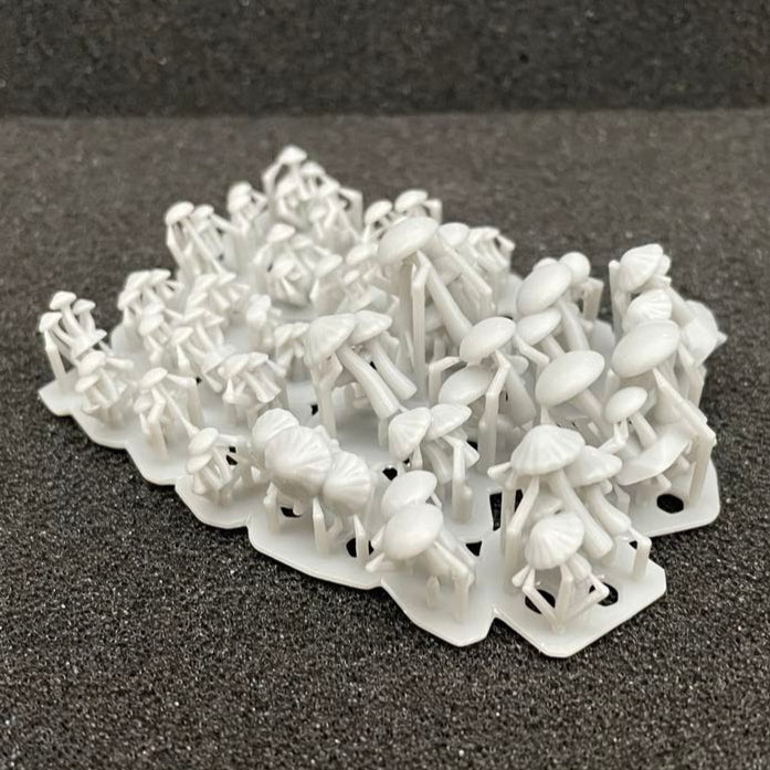 3D printed mushroom basing bits for miniatures Gloomspite Sylvaneth and others!