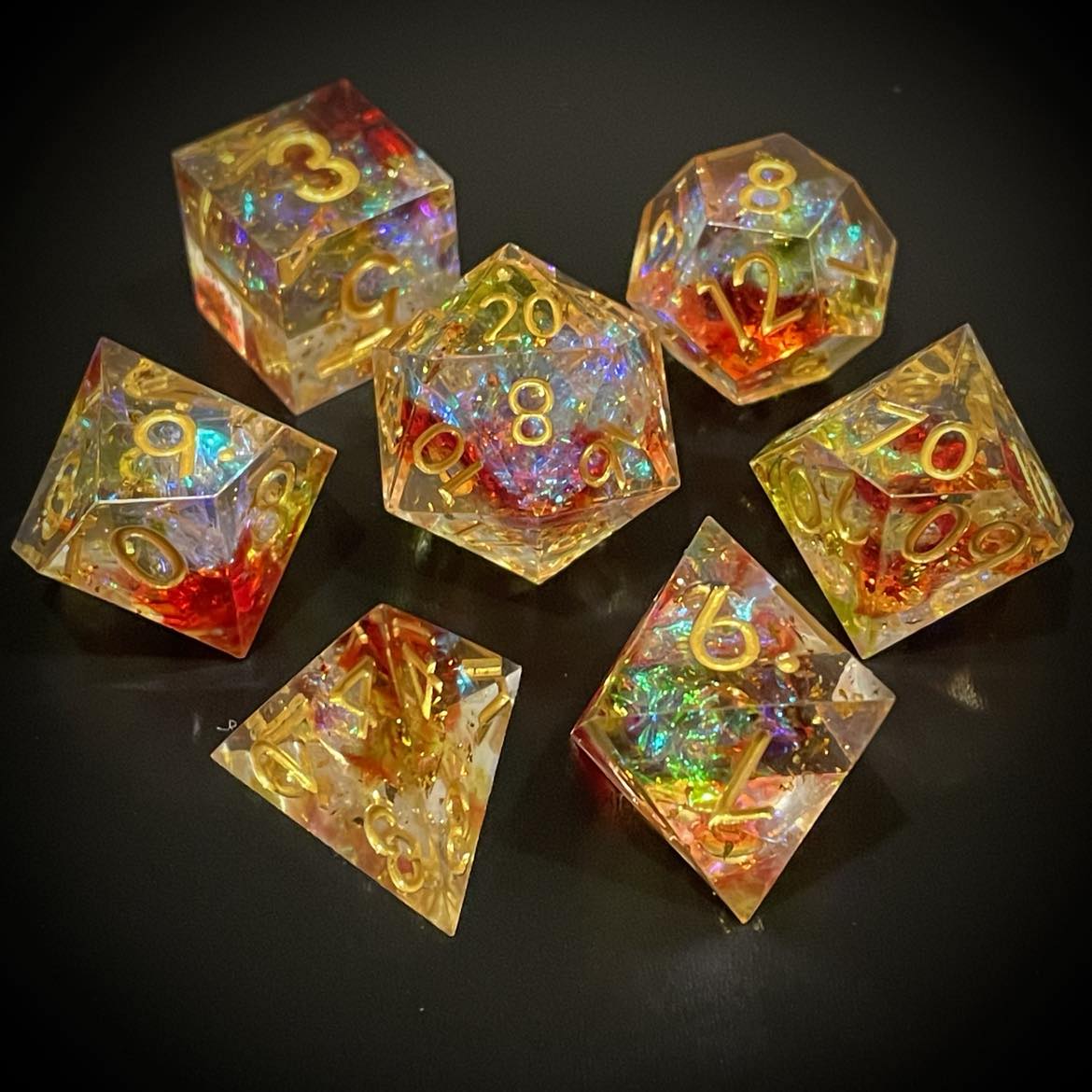 D&D Dice Set Sharp Edge - Blood Magic
