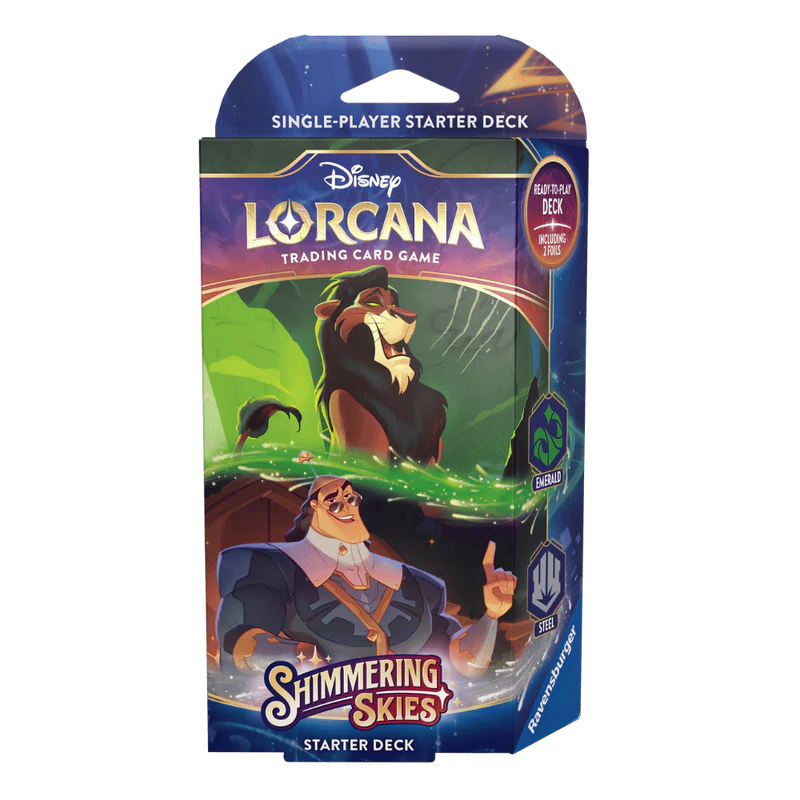 lorcana tcg shimmering skies booster box Disney pulls In Shimmering Skies Lorcana TCG: Shimmering Skies Starter