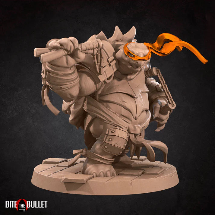 Tortle Fighter Male (Michelangelo) D&D Miniature