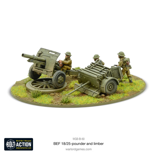 18/25pdr Gun and Limber (BEF) (Blister)